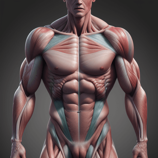 AI generated: best quality, 4k, highres,  ultra-detailed, realistic, highly detailed photo, anatomy muscle without...