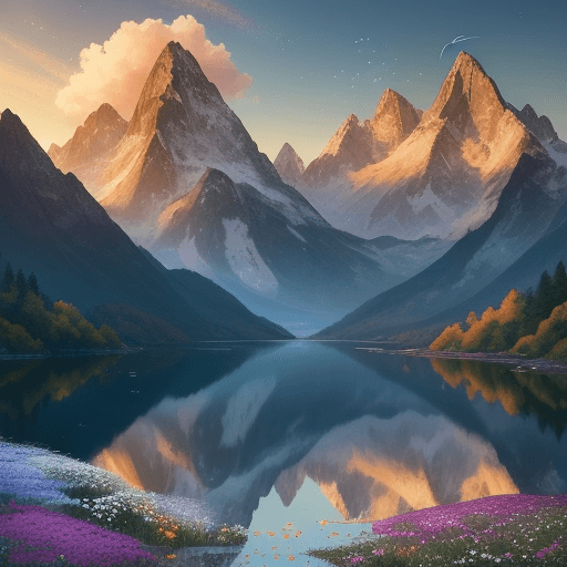 AI generated: Immerse yourself in a breathtaking scene where nature's magnificence unfolds before your eyes. visua...