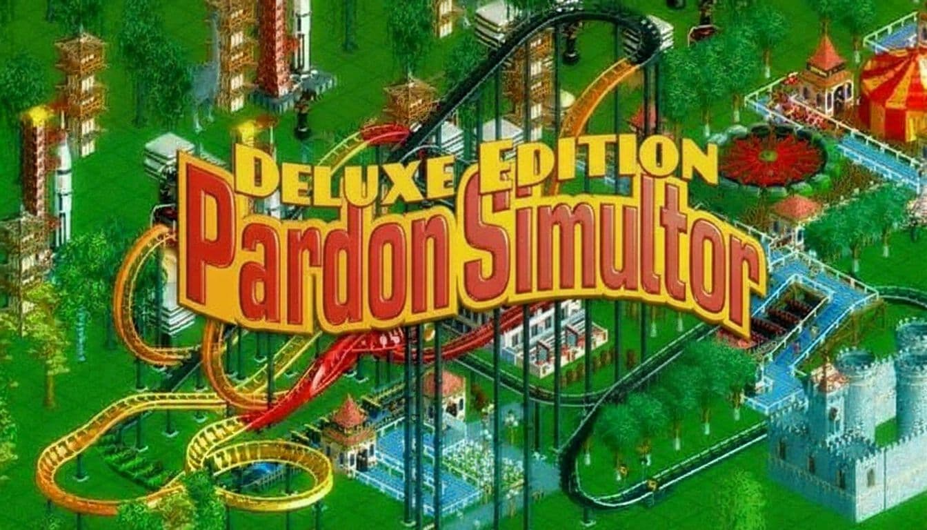AI generated: take out the empty red shape that is under "Pardon Simulator"