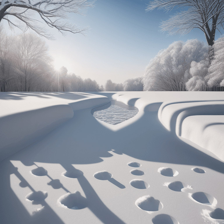 AI generated: (hyperrealism : 1. 4), (award winning: 1. 4) (masterpiece photo: 1. 4) BREAK  winter, snow, sun, col...