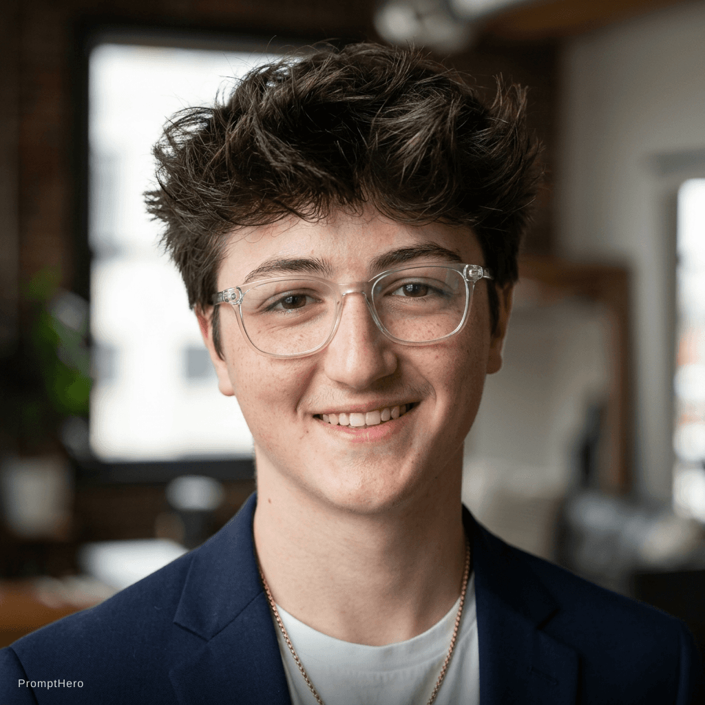 AI generated: natural glow up — clear skin, minimal makeup, soft natural light, relaxed confidence