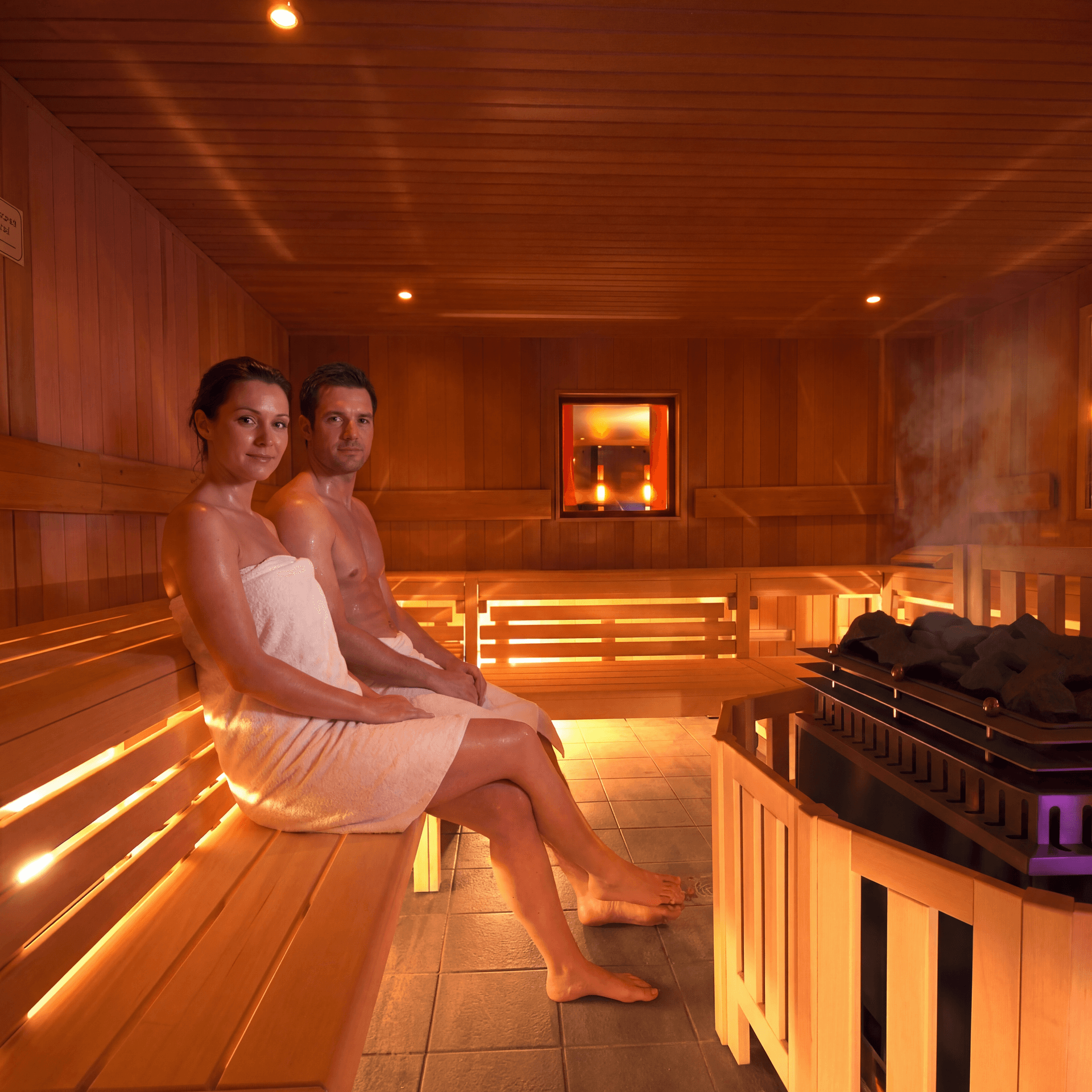 AI generated: PROMPT (NanoBanana Pro)

Use the provided sauna reference image as the BASE environment. Recreate th...