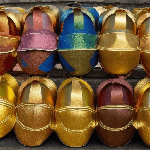 AI generated: Que tenga u casco griego de color oro 