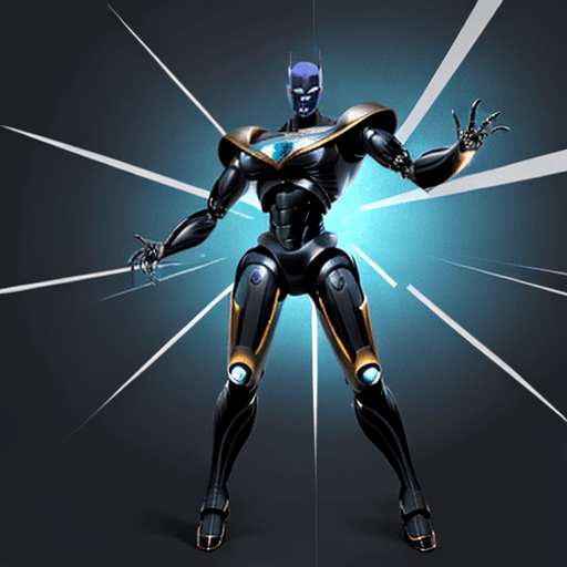 AI generated: A super villain Robotacus 