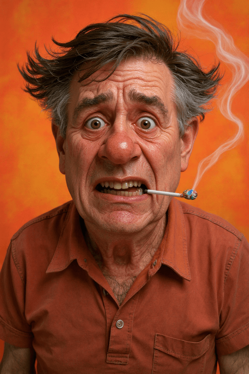 AI generated: Prompt ChatGPT Bilderzeugung
Funny caricature of a disheveled male clown, about 45 years old, with ...