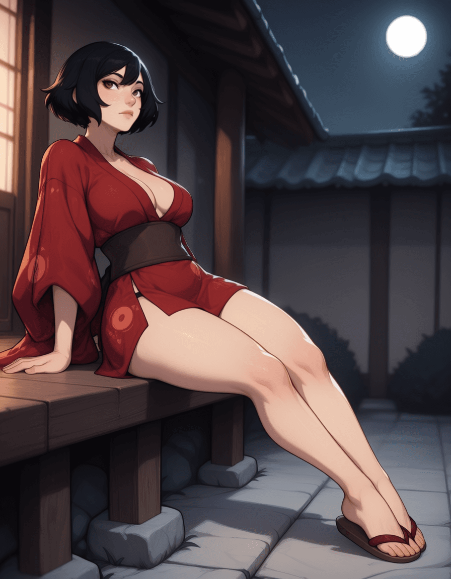 Kurenai: Red Ninja l Anima illustrious PonyXL & SD 1.5