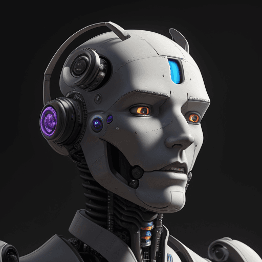 AI generated: A robot head with buttons on it, hyper realistic fantasy style, male subjects, detailed penetration,...