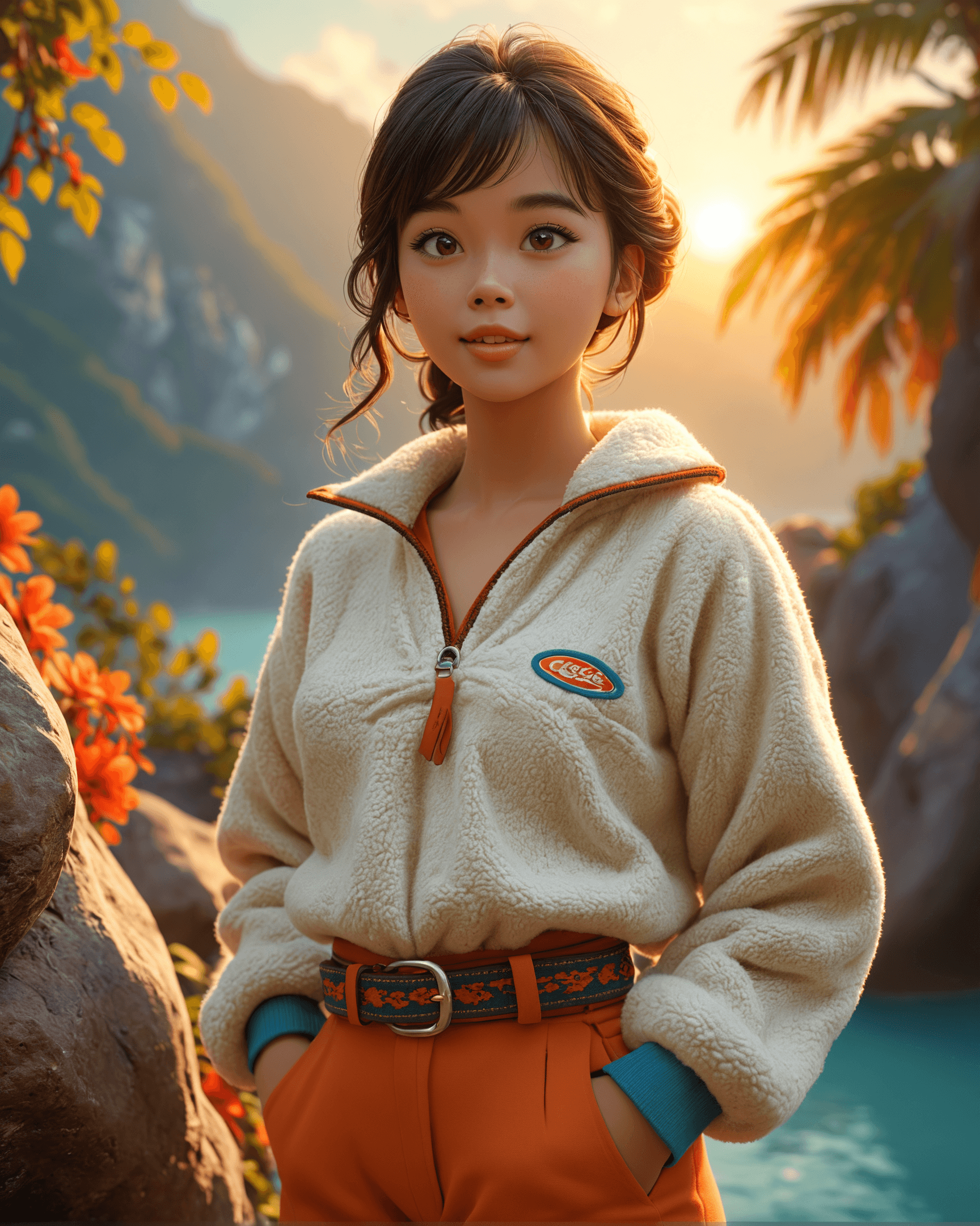 AI generated: Hyperrealistic art niji, [stylized by William Kay Blacklock and Jan Weenix::19], octane render, 1960...