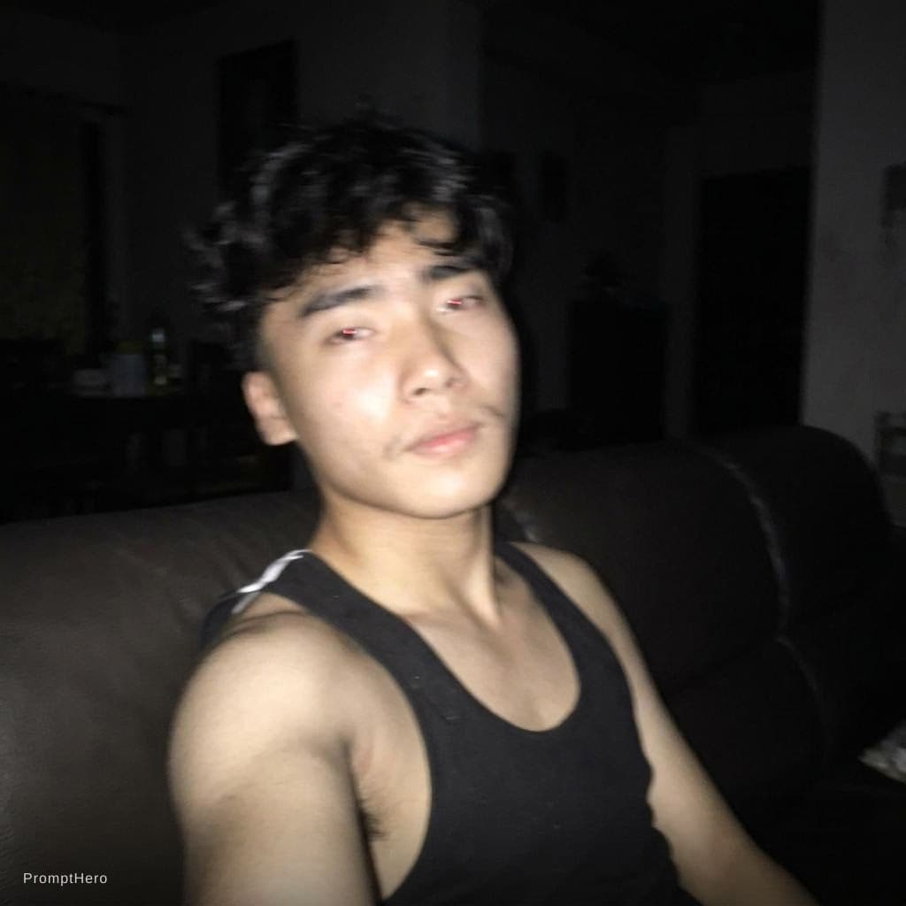 AI generated: Using the uploaded reference photo, create a standard iPhone selfie with flash. There's no clear sub...