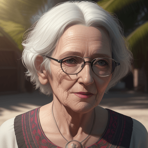 AI generated: 25 old year woman in the sun. Octane render, trending on artstation, t symmetrical artwork. cinemati...