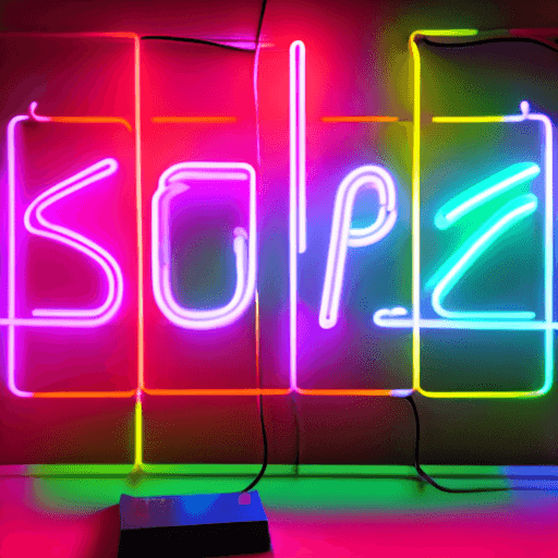 AI generated: neon sign, vapor lighting, neon atmosphere, ultraviolet and neon colors, neon aesthetics, neon atmos...