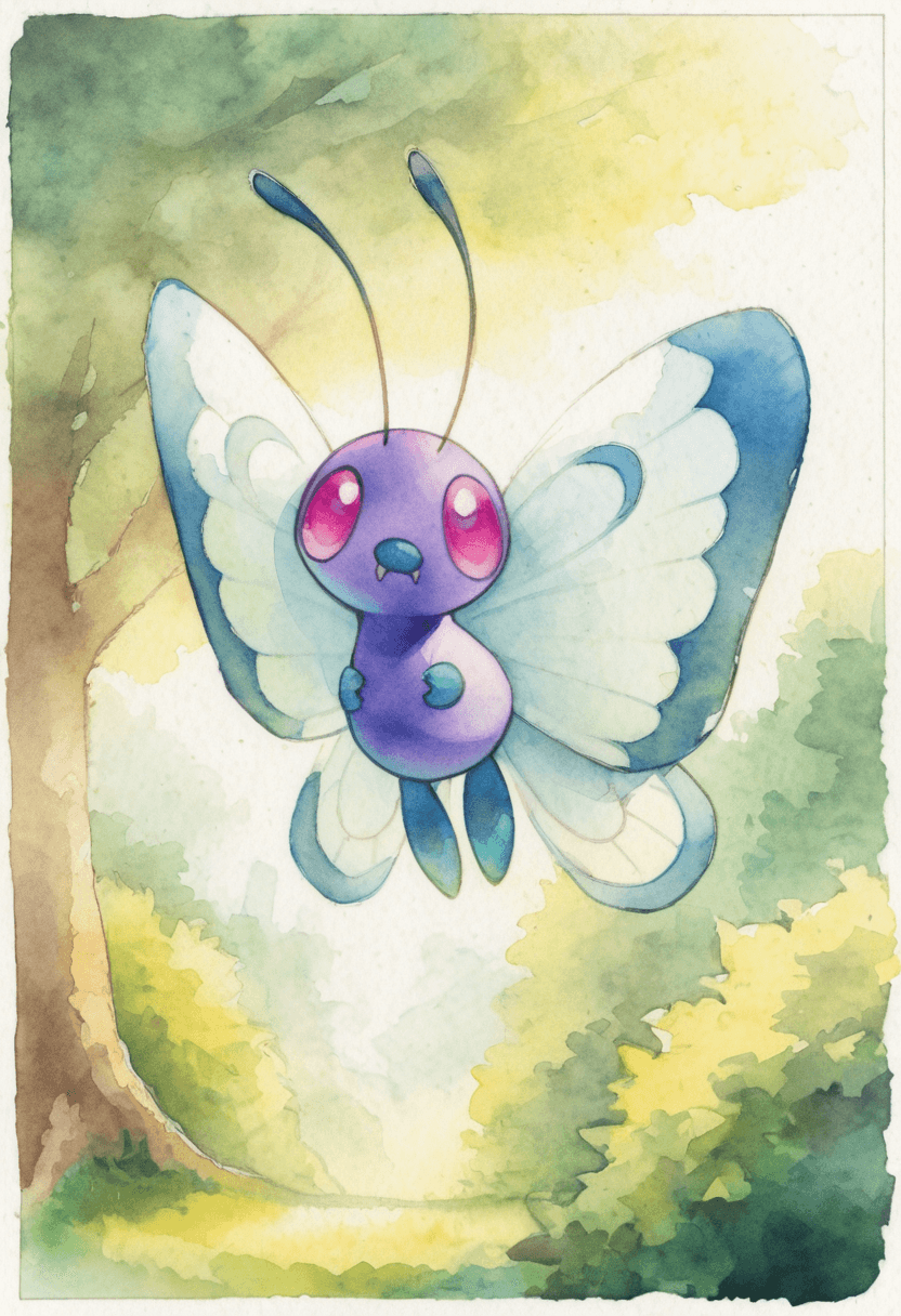 Butterfree: Butterfly Pokémon | バタフリー (Pokedex #0012) [IL & Pony]