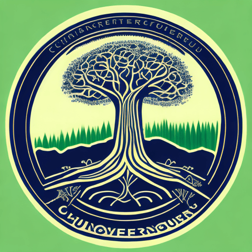 AI generated: Design a circular logo with the name 'CHERCHER YOUTH ENTREPRENEUR CONSULTANCY around the edge. In th...