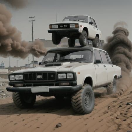 Lada 2107 soviet car