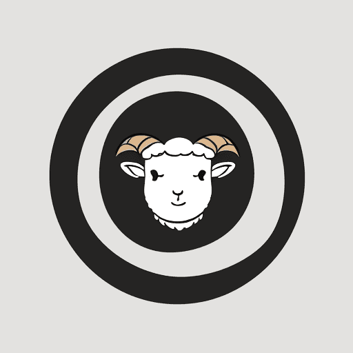 AI generated: logo for an ad agency, focusing on a stylized web that conveys warmth and simplicity. ((sheep))