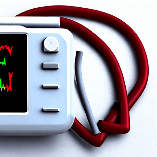 AI generated: heart monitor with zero pulse
