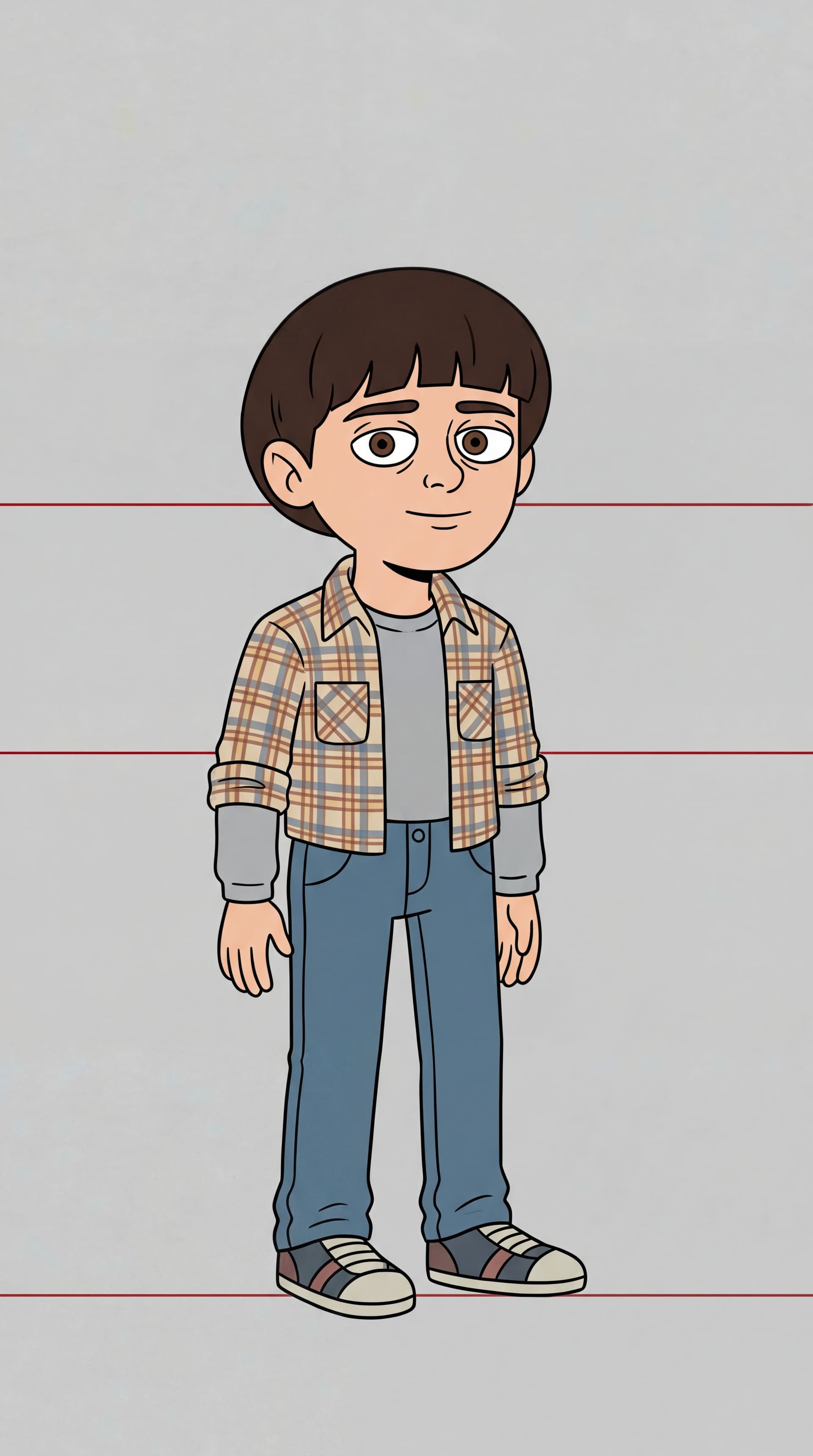 AI generated: make it input image 1 style the guy from input image 2 make full character.
