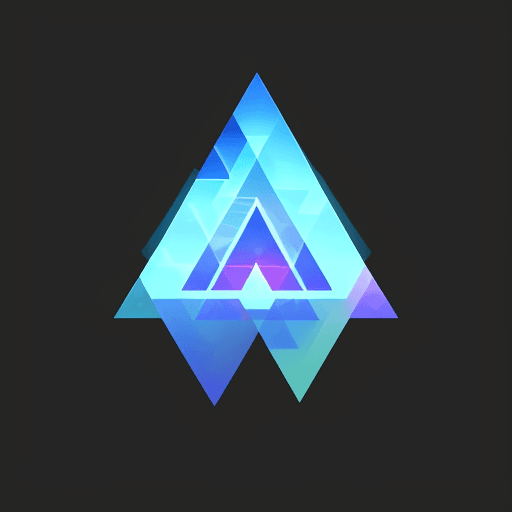 AI generated: logo for "ALAFLOW" + hd + transparent background + triangles ::"alaflow" --quality 2