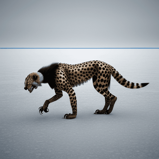AI generated: Grim Reaper of the Ice Plains: A vast frozen expanse is broken only by the hulking figure of the che...