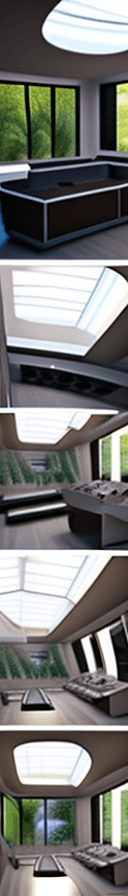 AI generated: a futuristic home , spaceship design,beautiful interior , high end design
