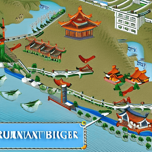 AI generated: A city map for a Dungeons & Dragons campaign of an ancient Chinese capital located on the east coast...