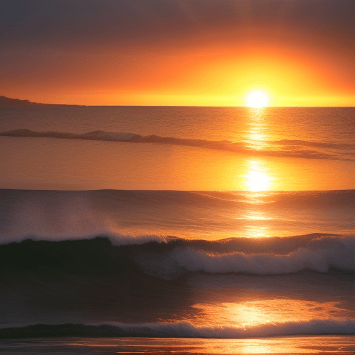 AI generated: Hyper realistic Estanis photo of Estanis at the ocean during sun set, , indirect lighting.