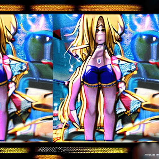 AI generated: source_anime, 1girl, standing sex from behind, naked, cumshot, large breasts, arching, side view, bl...