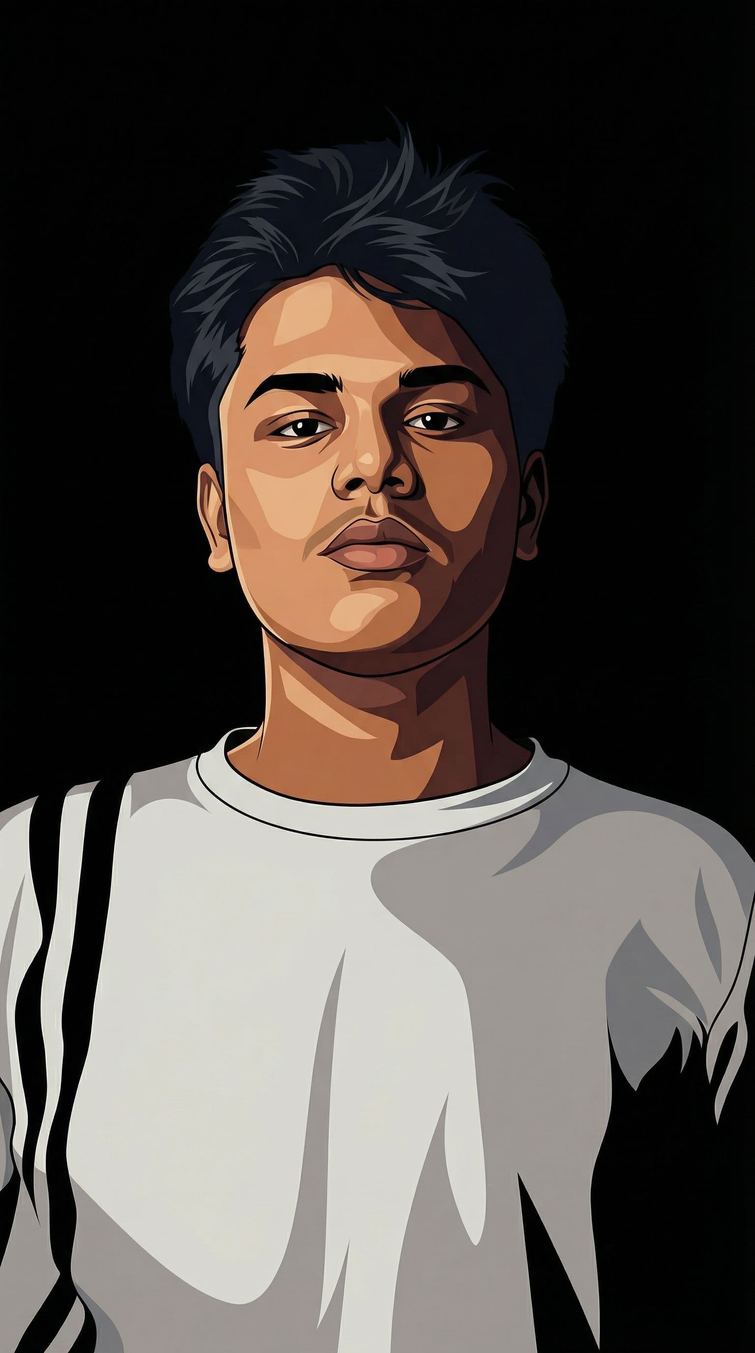 AI generated: Use the second image only for the subject's illustration style.
Ignore the background completely.
Ap...