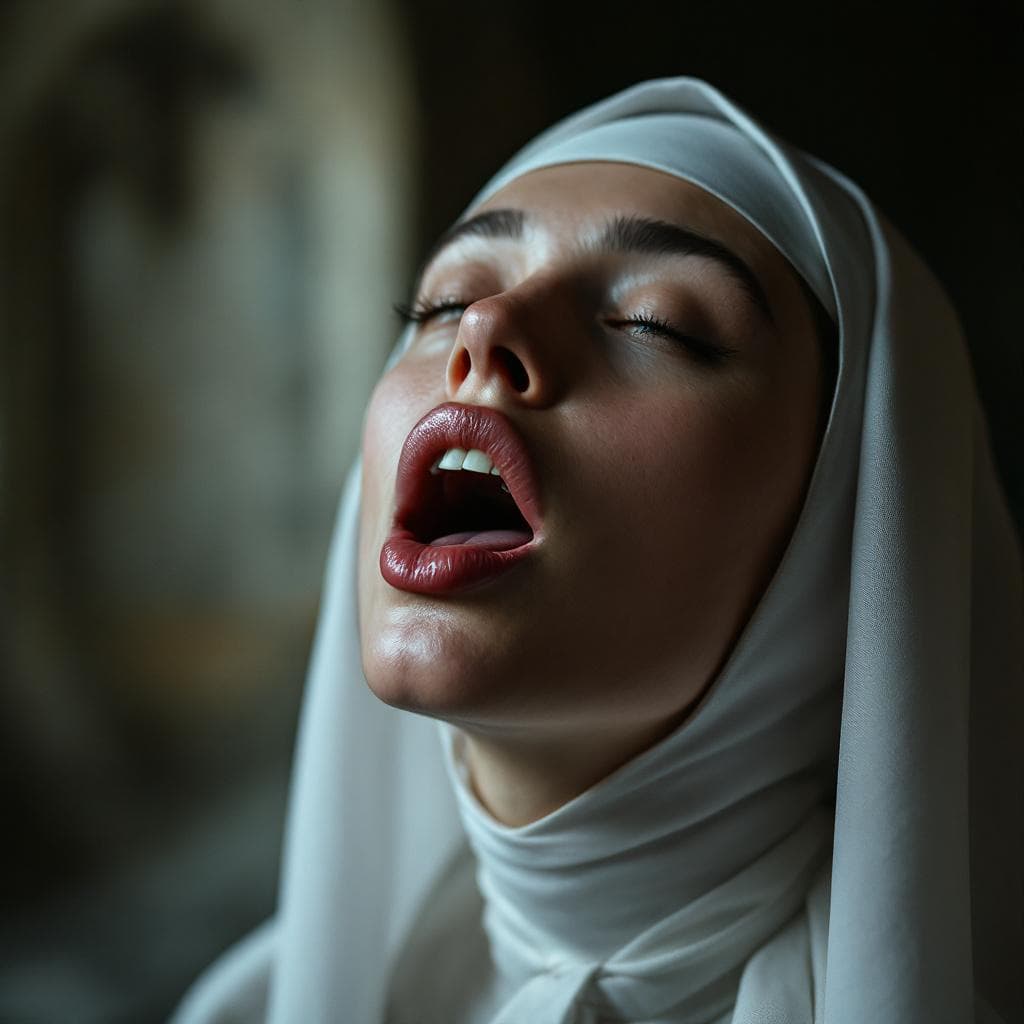 AI generated: close up, score_9, score_8_up, score_7_up, open mouth, a captivating award-winning photograph, an in...