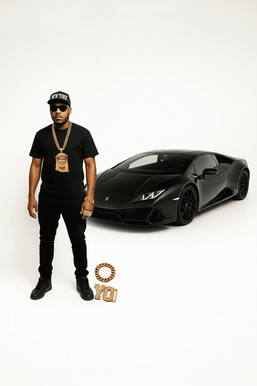 AI generated: añade los accesorios junto con el coche, al modelo, 