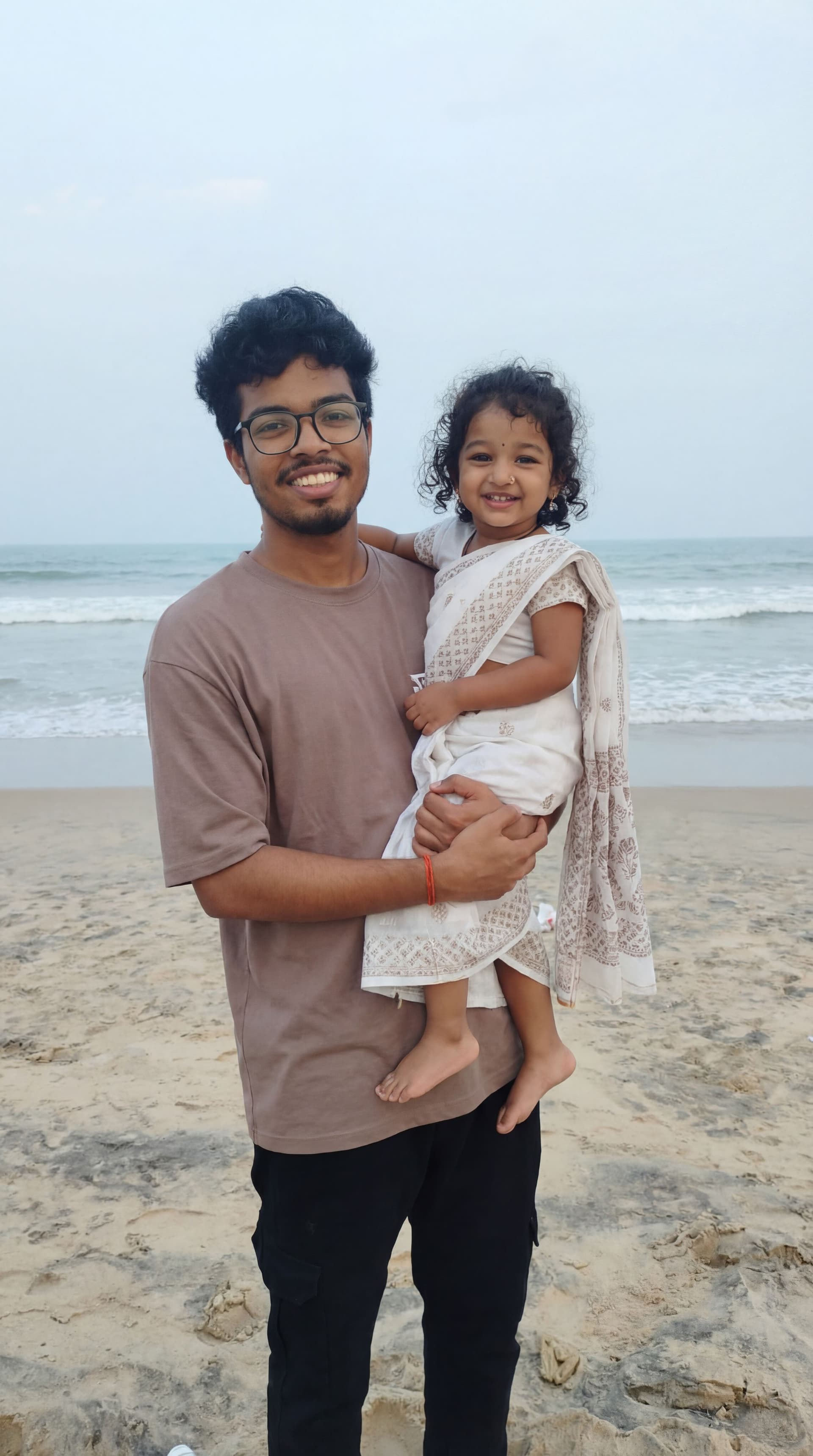 AI generated: Convert this image into dad and daughter combo the boy has to be a dad and the girl has to be a daug...