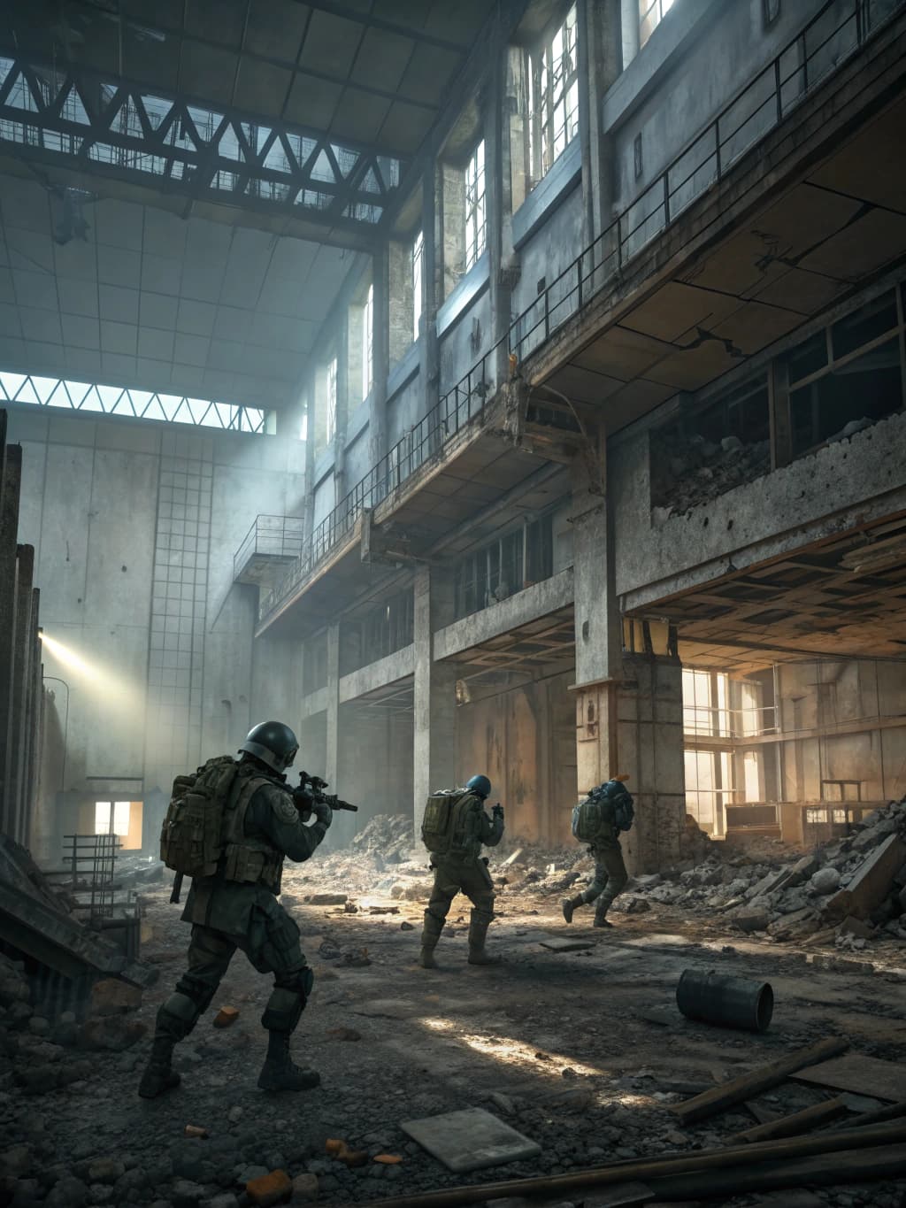 AI generated: Amid the chaos in the ruined Chernobyl Nuclear Station, Hours after a mysterious second explosion in...