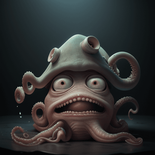 AI generated: hyperrealistic dslr film still of early cuyler squidbillies, anthropomorphous cephalopod, stunning 8...