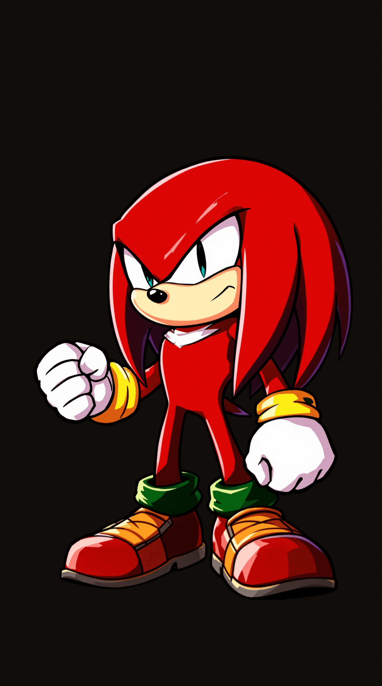 AI generated: super knuckles the echidna 