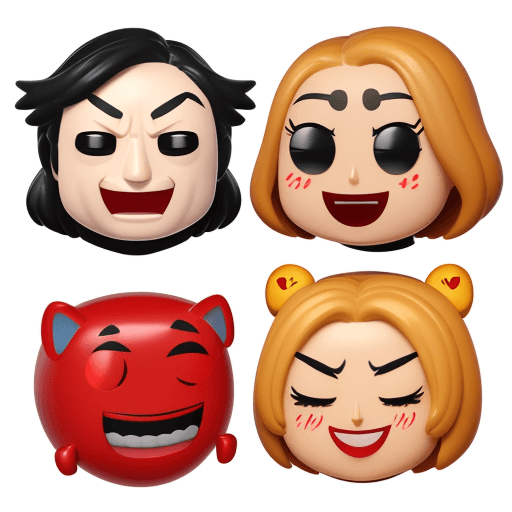 AI generated: funko pop de emoji dynamics