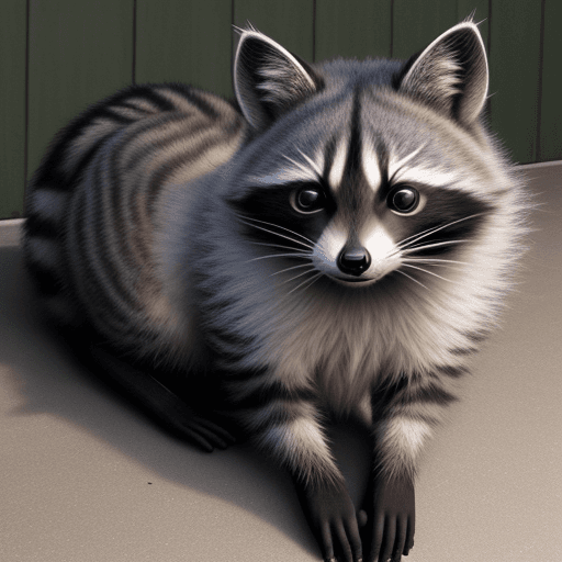 AI generated: cat and raccoon hybrid