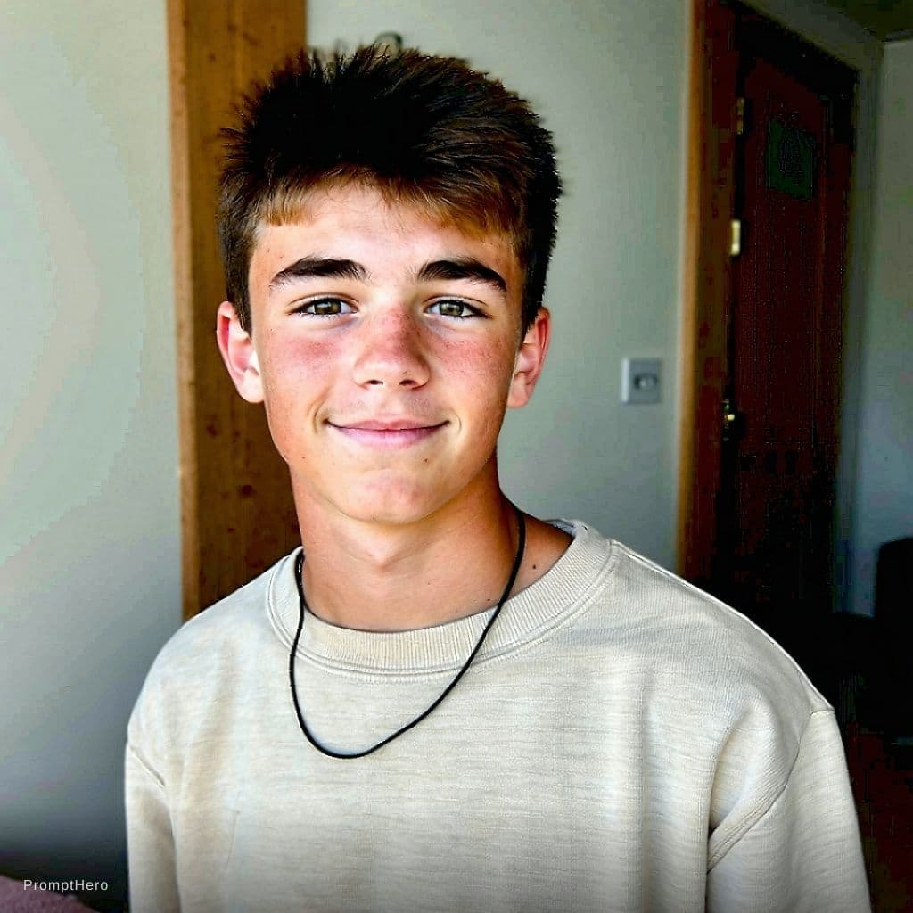 AI generated: teen on home