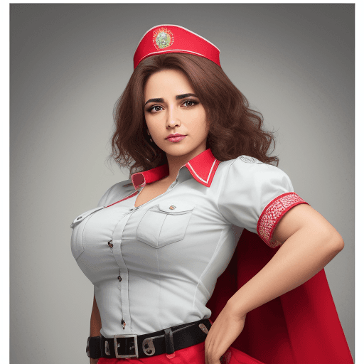 AI generated: Mulher servindo a outras pessoas