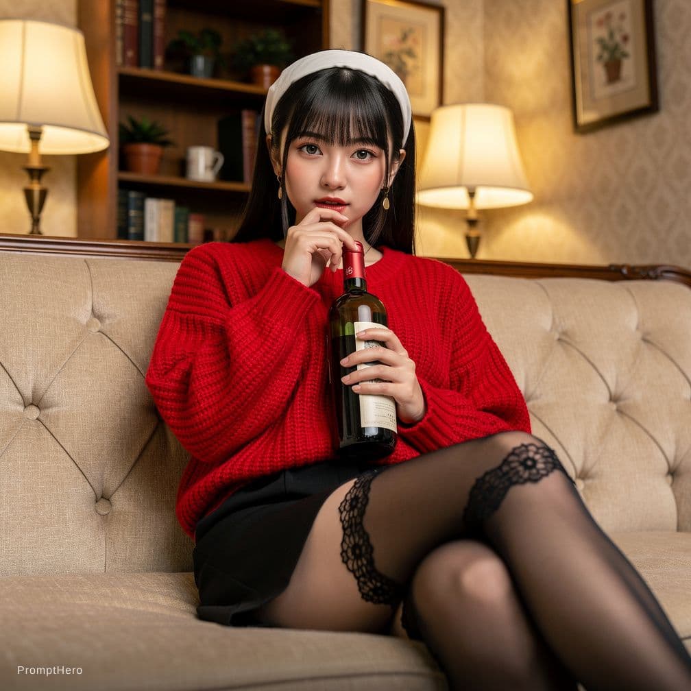 AI generated: A highly detailed, photorealistic, cinematic medium-low angle shot of a beautiful young East Asian w...