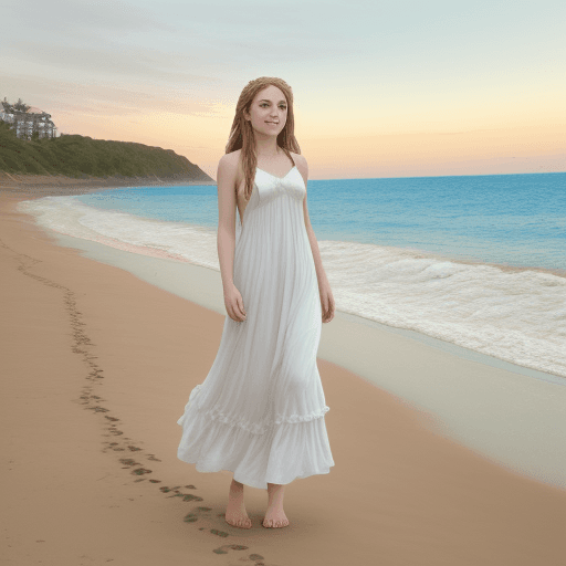 AI generated: Maiden, Beach
