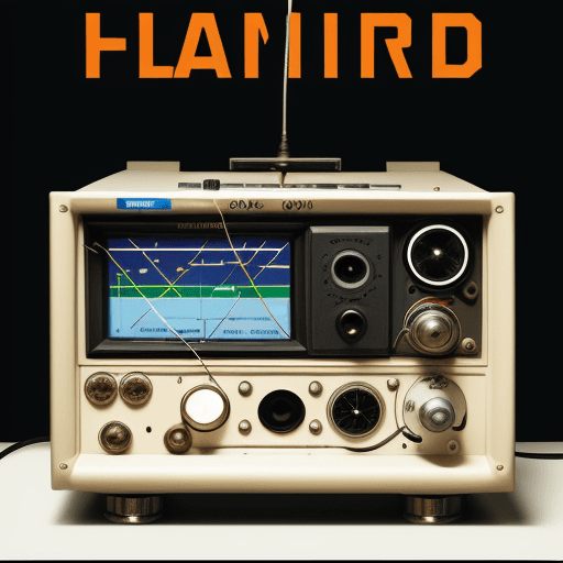 AI generated: An amateur radio logo; radio;