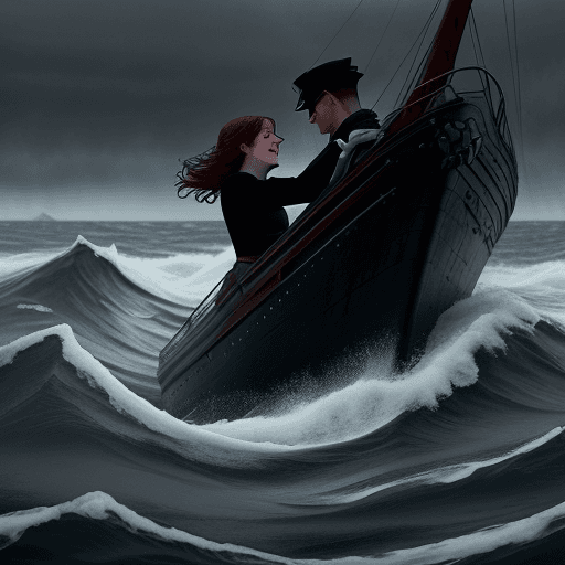 AI generated: The night was bitterly cold, with the Titanic's stern rising ominously as the ship sank. Amidst the ...