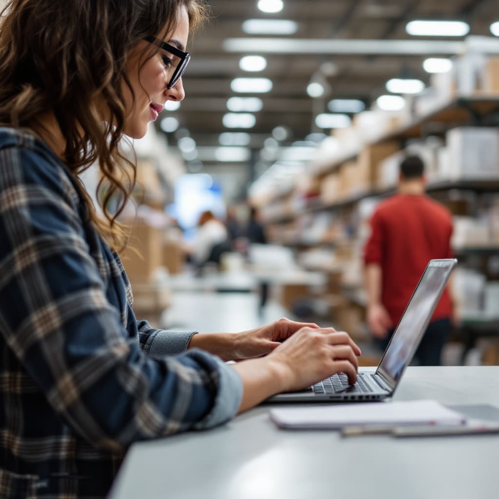 AI generated: PHOTO REALISTIC A A PERSON DOING ONLINE SHOPPING

