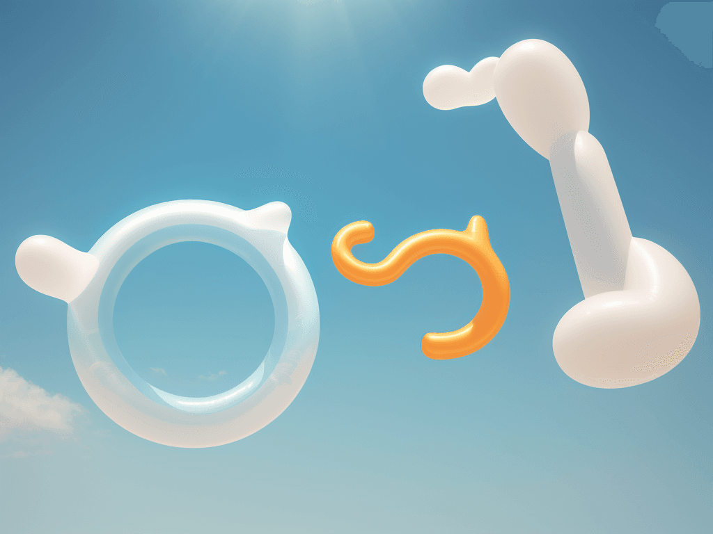 AI generated: Floating typography | MOOD: dreamy | SCENE: The Inflatable [number 0-9] appears to float in the air ...
