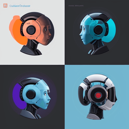 AI generated: "Create a background image for an online courses page, themed around Artificial Intelligence. The de...