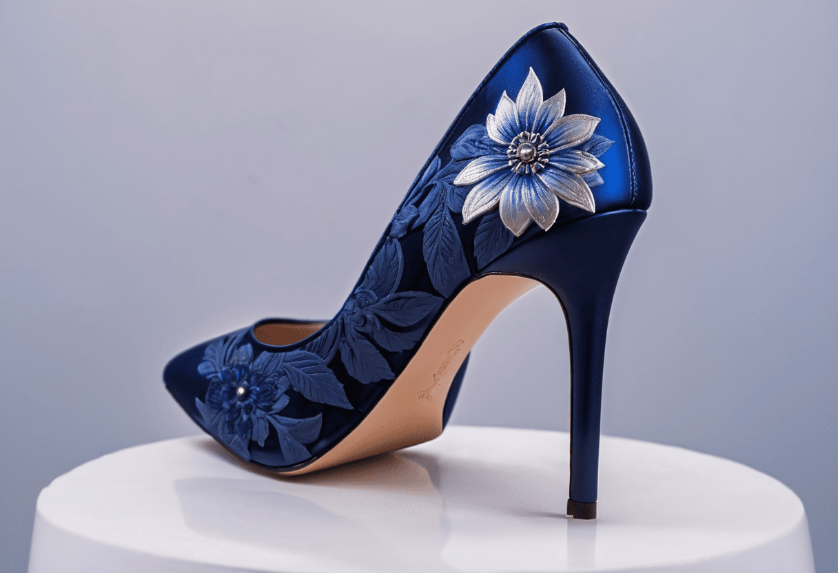 AI generated: (closeup shot of a pretty flower planted in a high heel, masterpiece, intricate details, high qualit...
