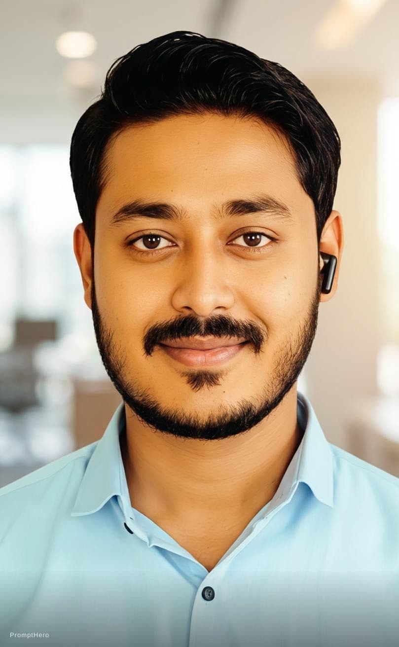 AI generated: young, indian, handsome man 