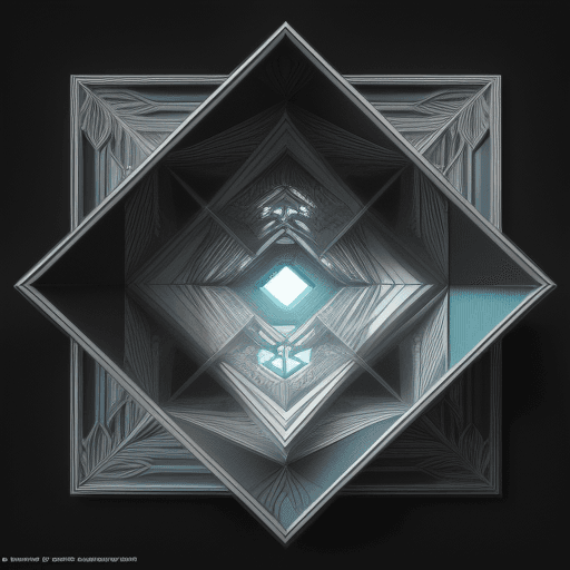 AI generated: asymmetrical, white background schematic by Escher technical red print by MC Escher on black paper c...