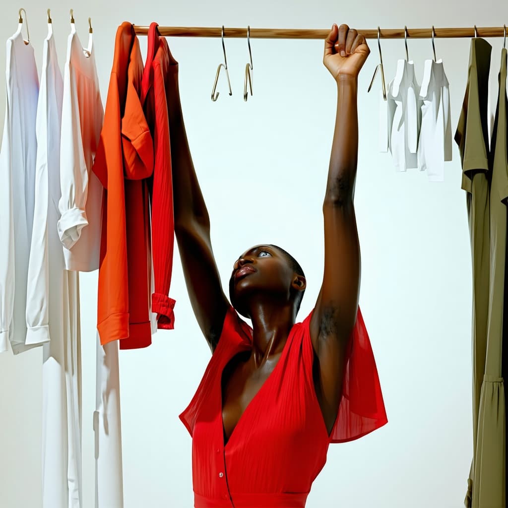 AI generated: Lift The clothes 