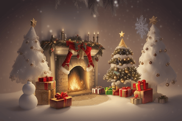 AI generated: mystical idea of ​​Christmas